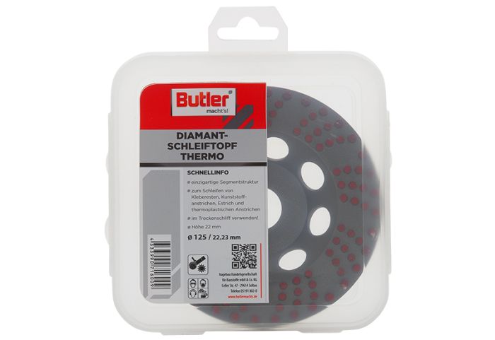 Diamant Schleiftopf 125mm GROB - Für Stahl, Farbe & Epoxid - ADT Diamantwerkzeuge