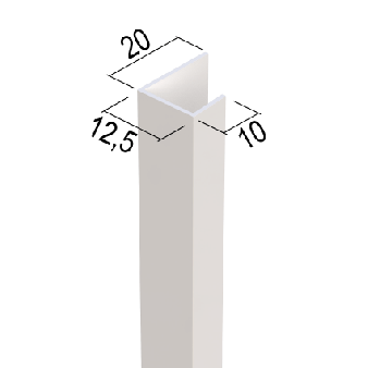 Einfassprofil Trockenbau 12,5 mm GK