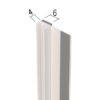 Anputzleiste 6 mm