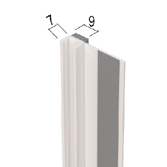 Anputzleiste 9 mm