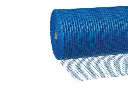 Außenputzgewebe blau, 110 g/m², Rolle 0,5 x 50 m, Maschenweite 12 x 12 mm von Butler macht's!